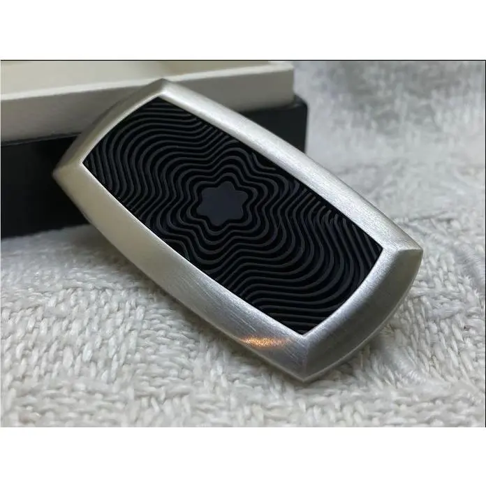 Montblanc 2026 Montbianc Money Clip Stainless Steel Silver Logo -special Gift For Men