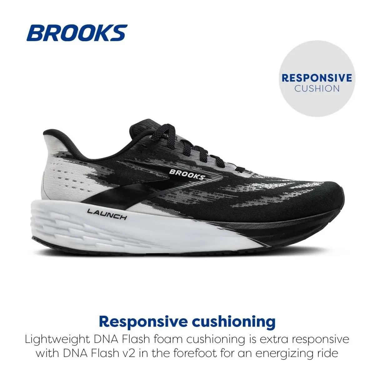 Brooks shoes - Black/White (UPC: 195394588040) 6