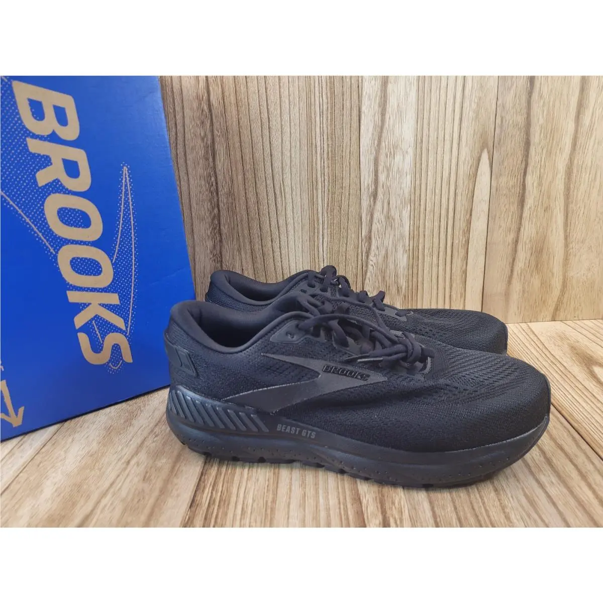 Brooks Beast Gts 24 Mens Running Shoes Black Ebony Size 10.5 4E Extra Wide
