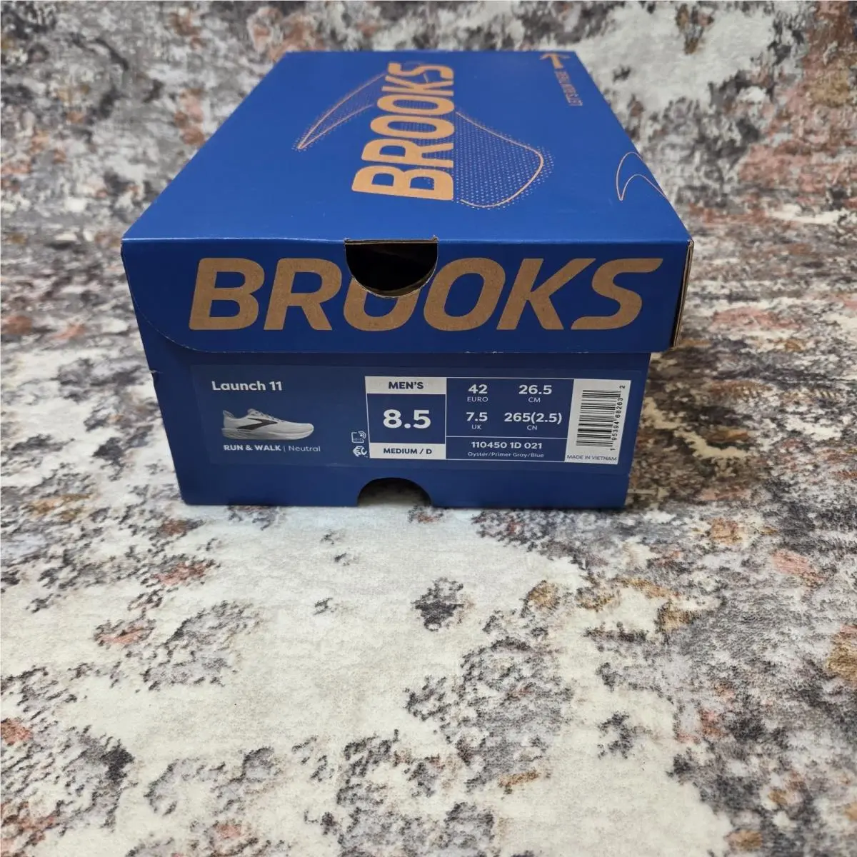 Brooks shoes - Brooks Launch 11 - Launch - Oyster /Primer Gray / Blue 12