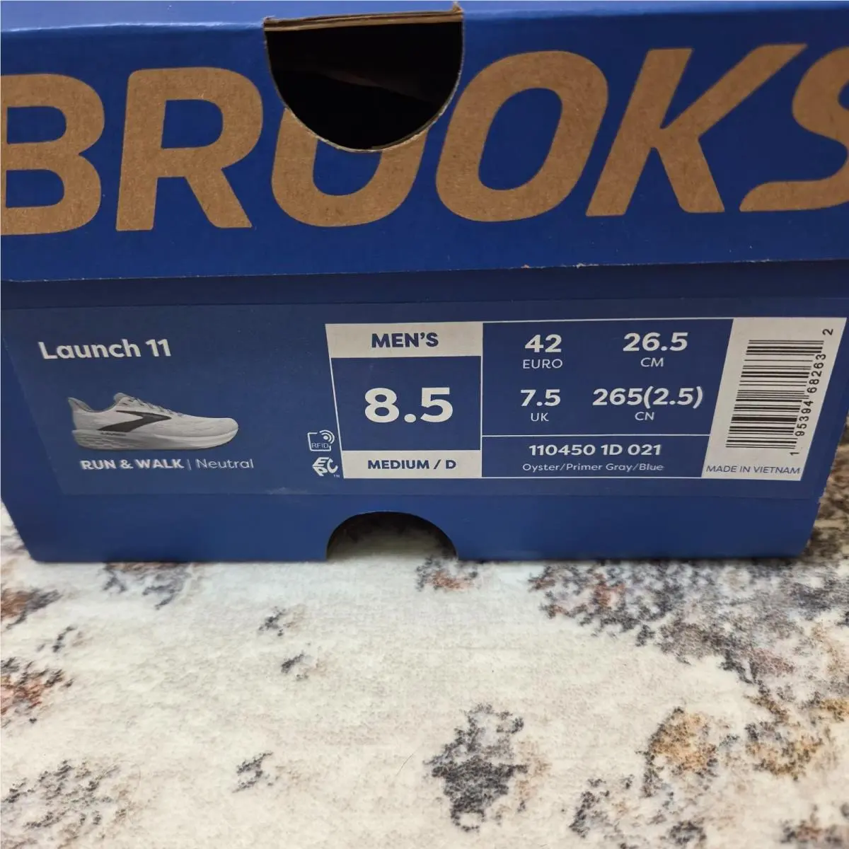 Brooks shoes - Brooks Launch 11 - Launch - Oyster /Primer Gray / Blue 17