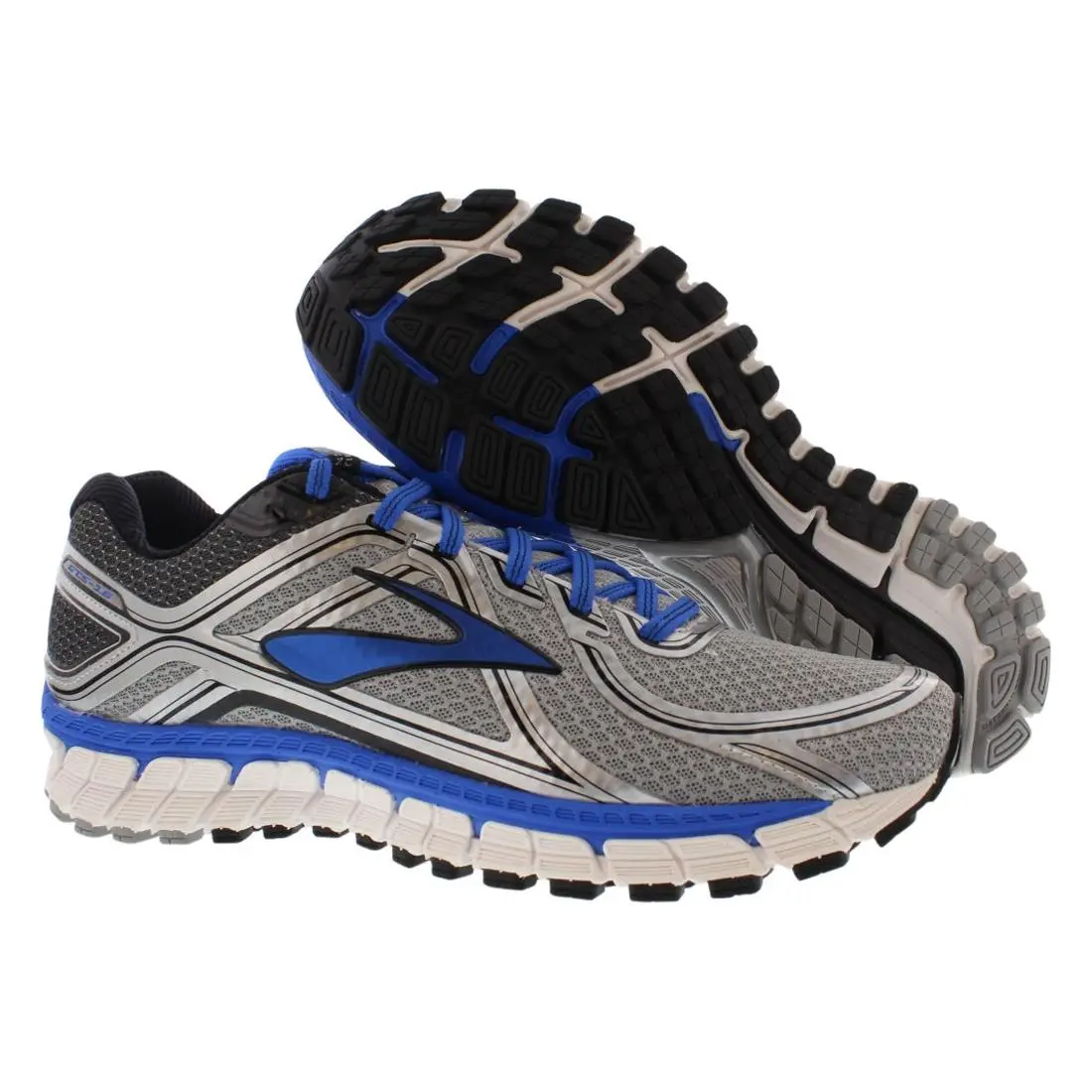 Brooks Adrenaline Gts 16 Mens Shoes Size 9.5 Color: Silver/electric Brooks - Gray, Main: Silver
