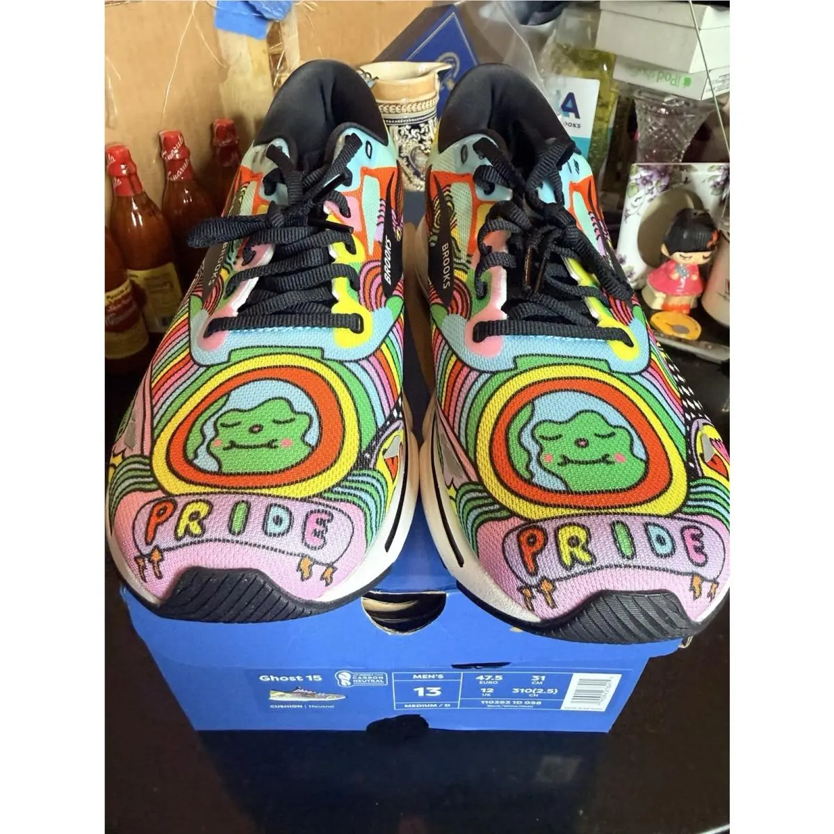 Brooks shoes - Brooks Ghost 15 - Ghost - PRIDE - White (UPC: 195394278415) 1