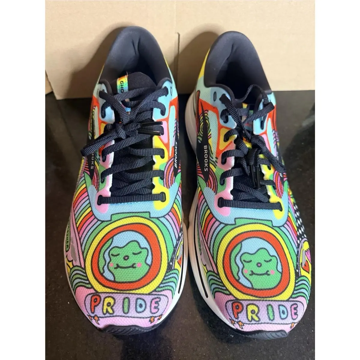 Brooks shoes - Brooks Ghost 15 - Ghost - PRIDE - White (UPC: 195394278415) 4