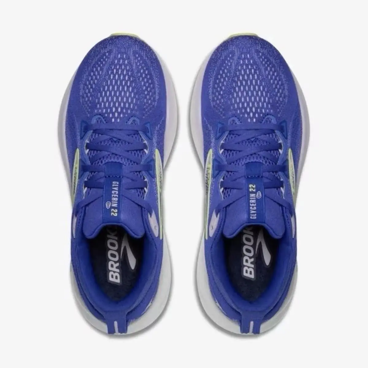 Brooks shoes - Brooks Glycerin 22 - Glycerin - 120434 1B 440 - Amparo Blue / Hyper Iris / Yellow (UPC: 195394595796) 2