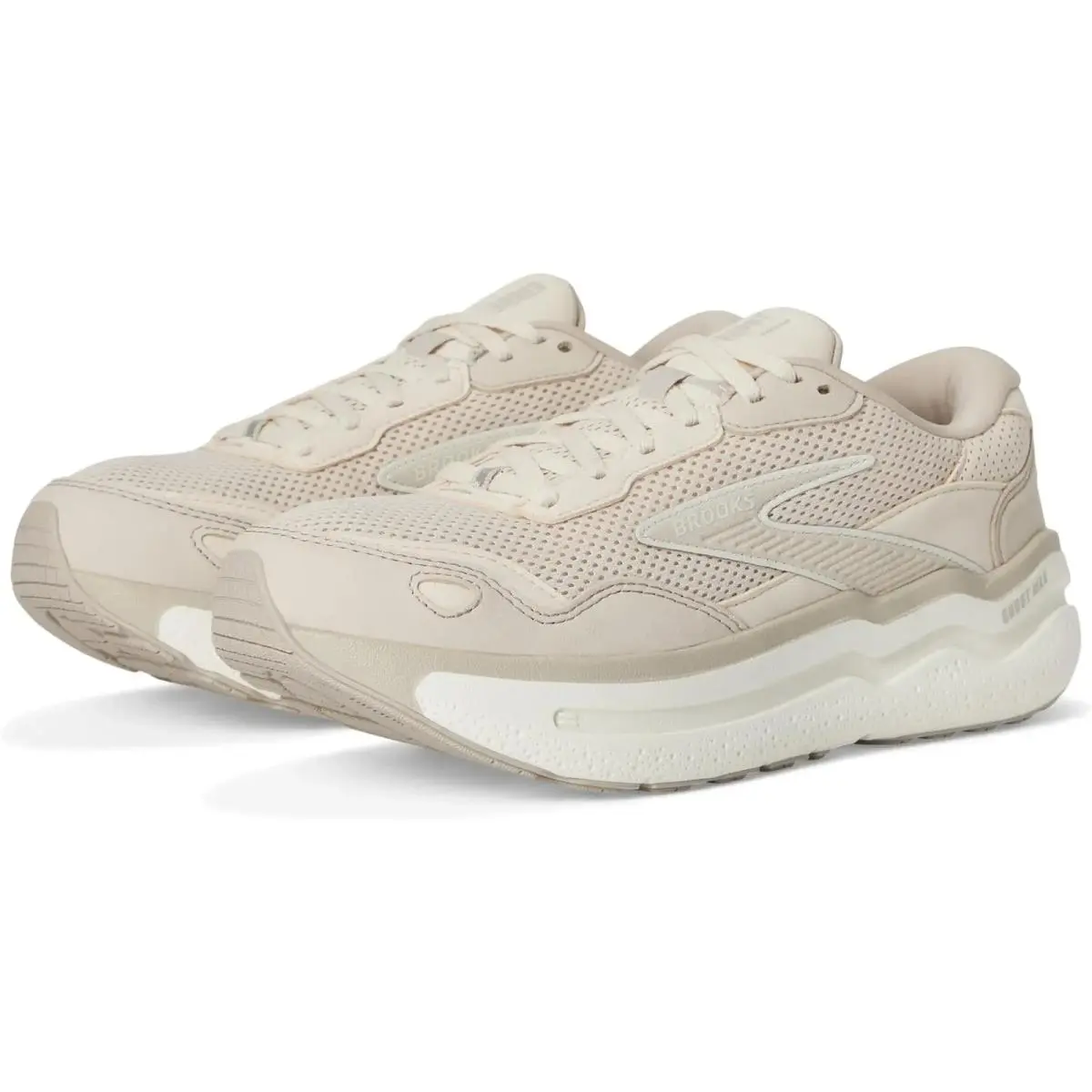 Brooks Running Women’s Ghost Max SE Suede Athletic Sneakers Almond 11.5