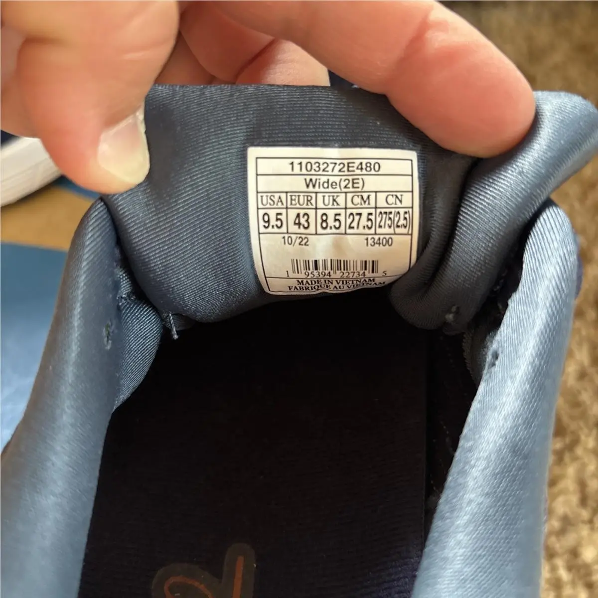 Brooks shoes - Brooks Beast 20 - Beast - 110327 2E 480 - Blue (UPC: 0195394227345) 6