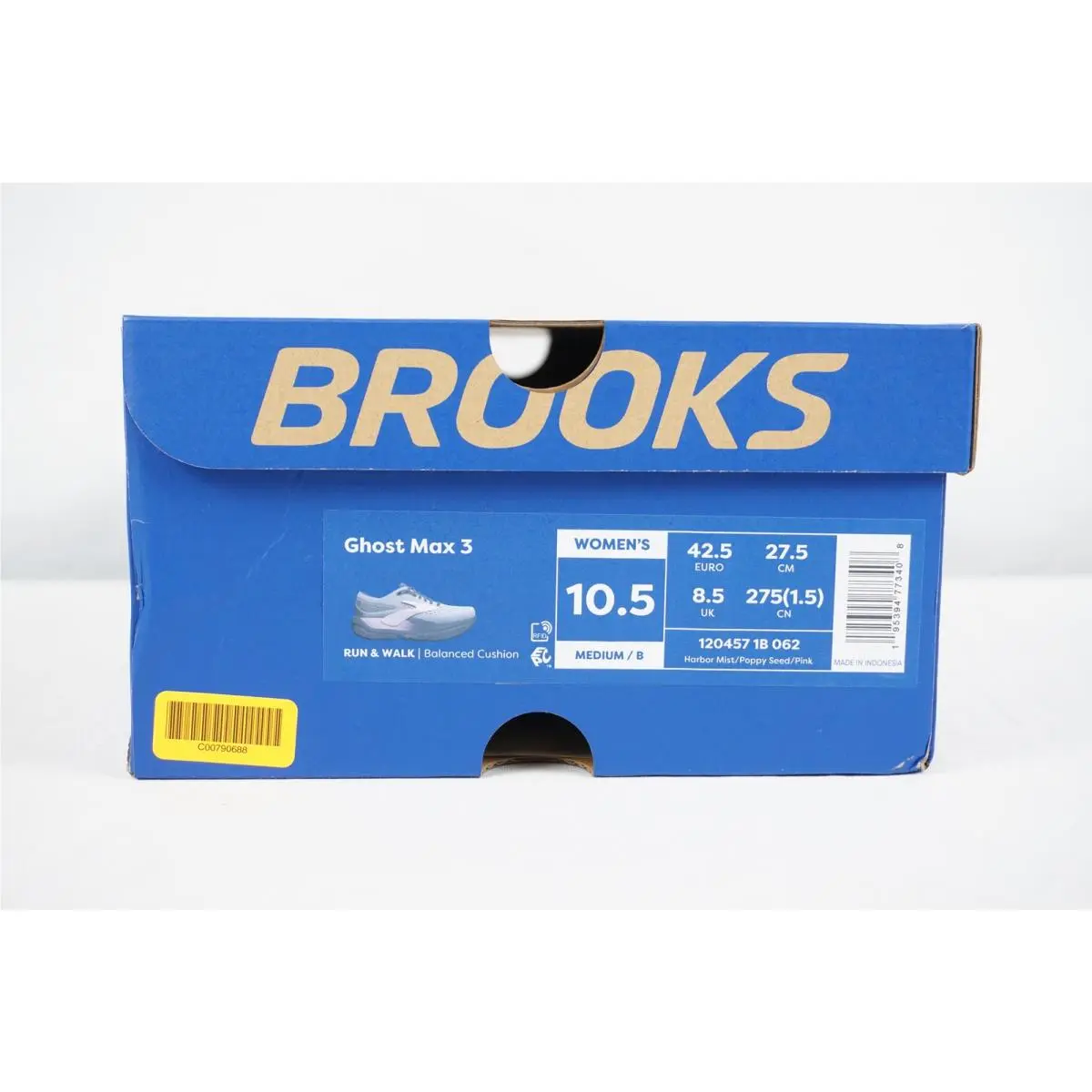 Brooks shoes - Brooks Ghost Max 3 - Ghost Max - 1204571B062 - Gray (UPC: 195394773408) 5