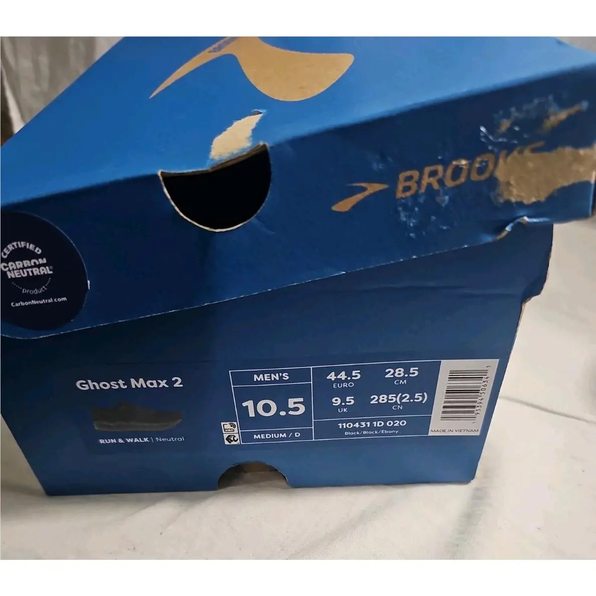 Brooks shoes - Brooks Ghost Max 2 - Ghost Max - Black (UPC: 0195394506341) 9