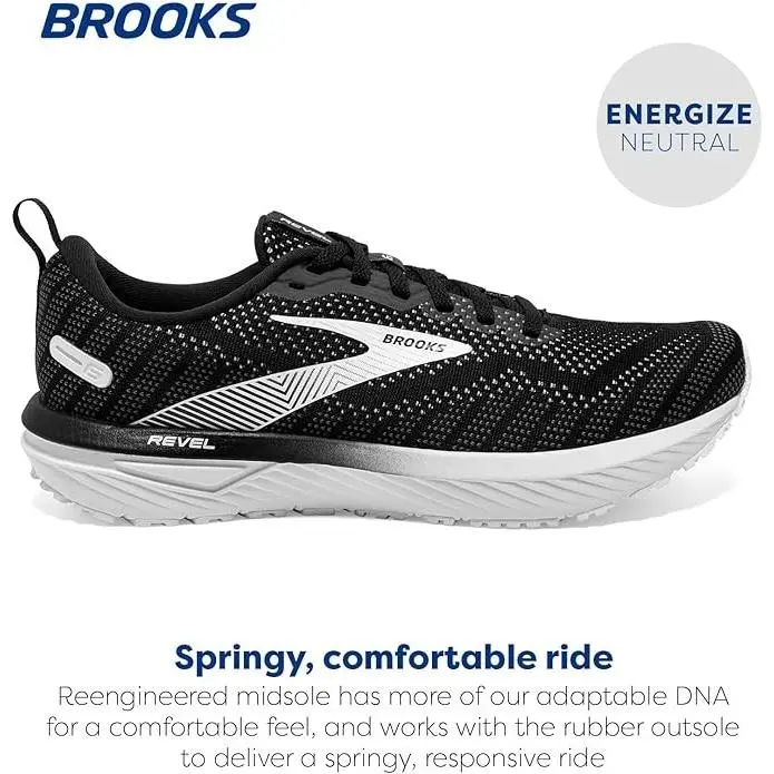 Brooks shoes - Brooks Revel 6 - Revel - 120386 - Black (UPC: 195394150353) 0