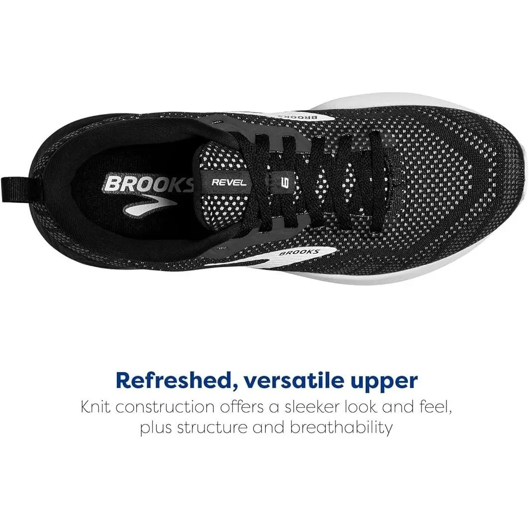 Brooks shoes - Brooks Revel 6 - Revel - 120386 - Black (UPC: 195394150353) 3