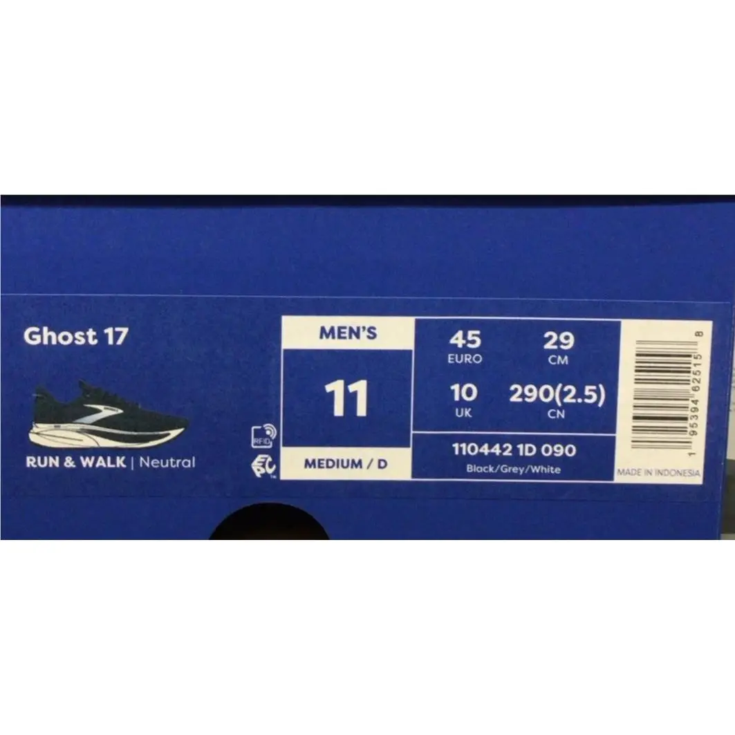 Brooks shoes - Black/ehite 13