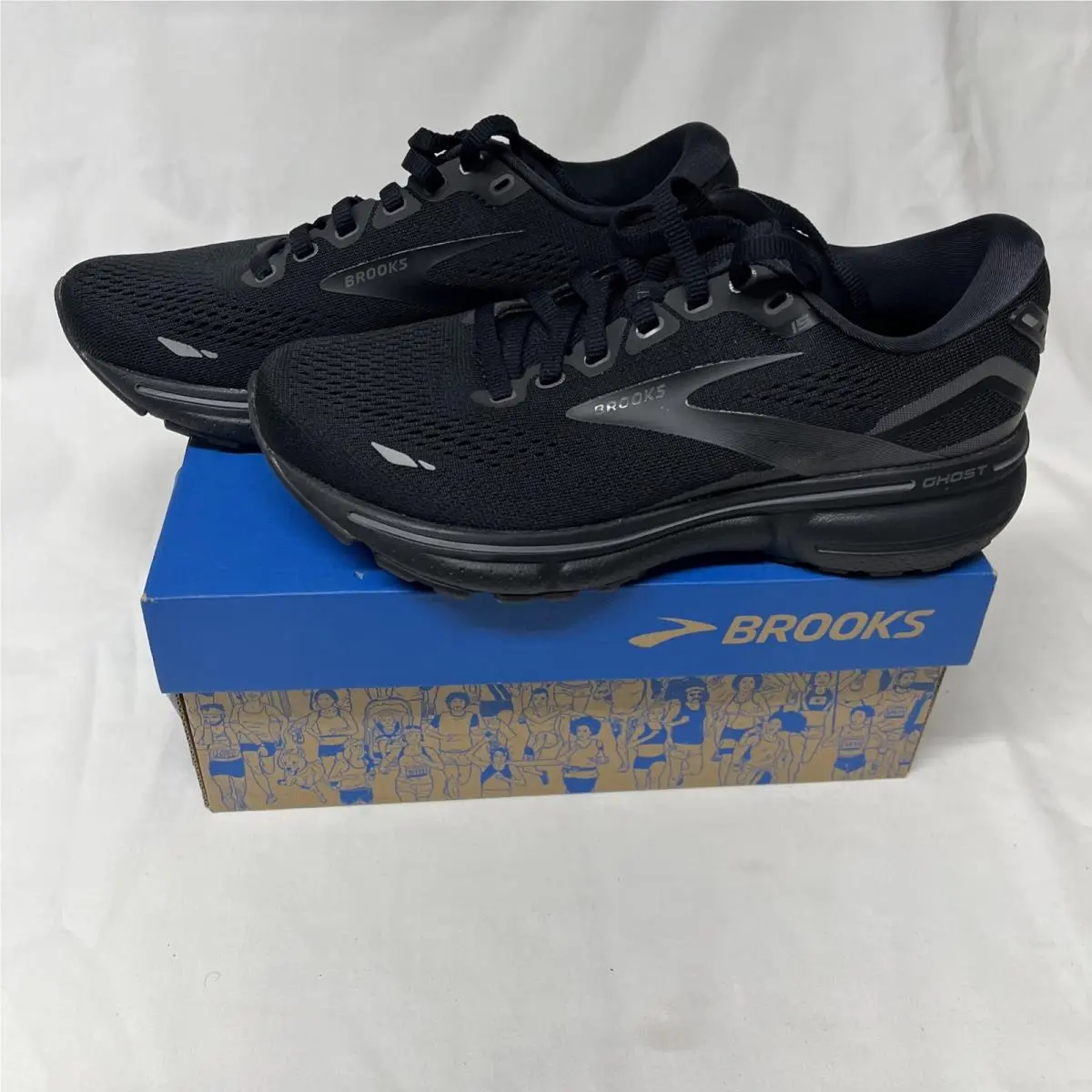 Brooks Ghost 15 Black 120380-1D-020 Cushion Neutral Womens 5.5 Shoes Wide D