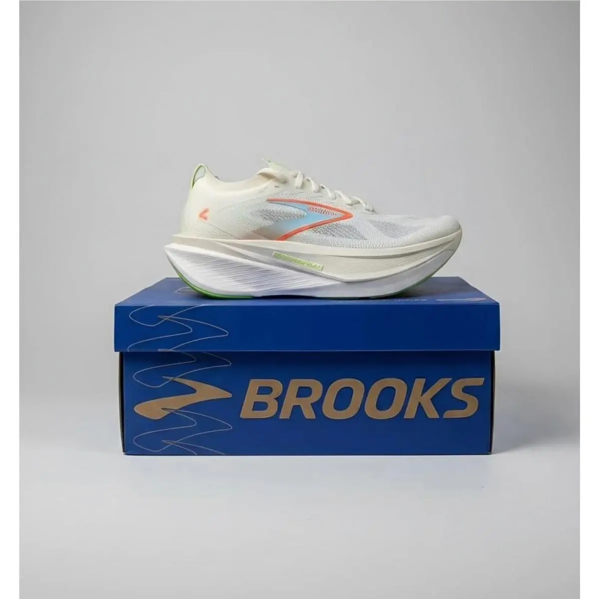 Brooks shoes - Brooks Hyperion Max 3 - Hyperion Max - 120455-1B-182 - Coconut/Green Gecko/Pink Clay 0