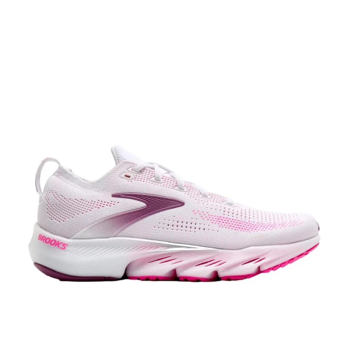 Brooks Glycerin Flex White / Cyber Pink / Argyle 120467 1B 136 Women`s Size 10