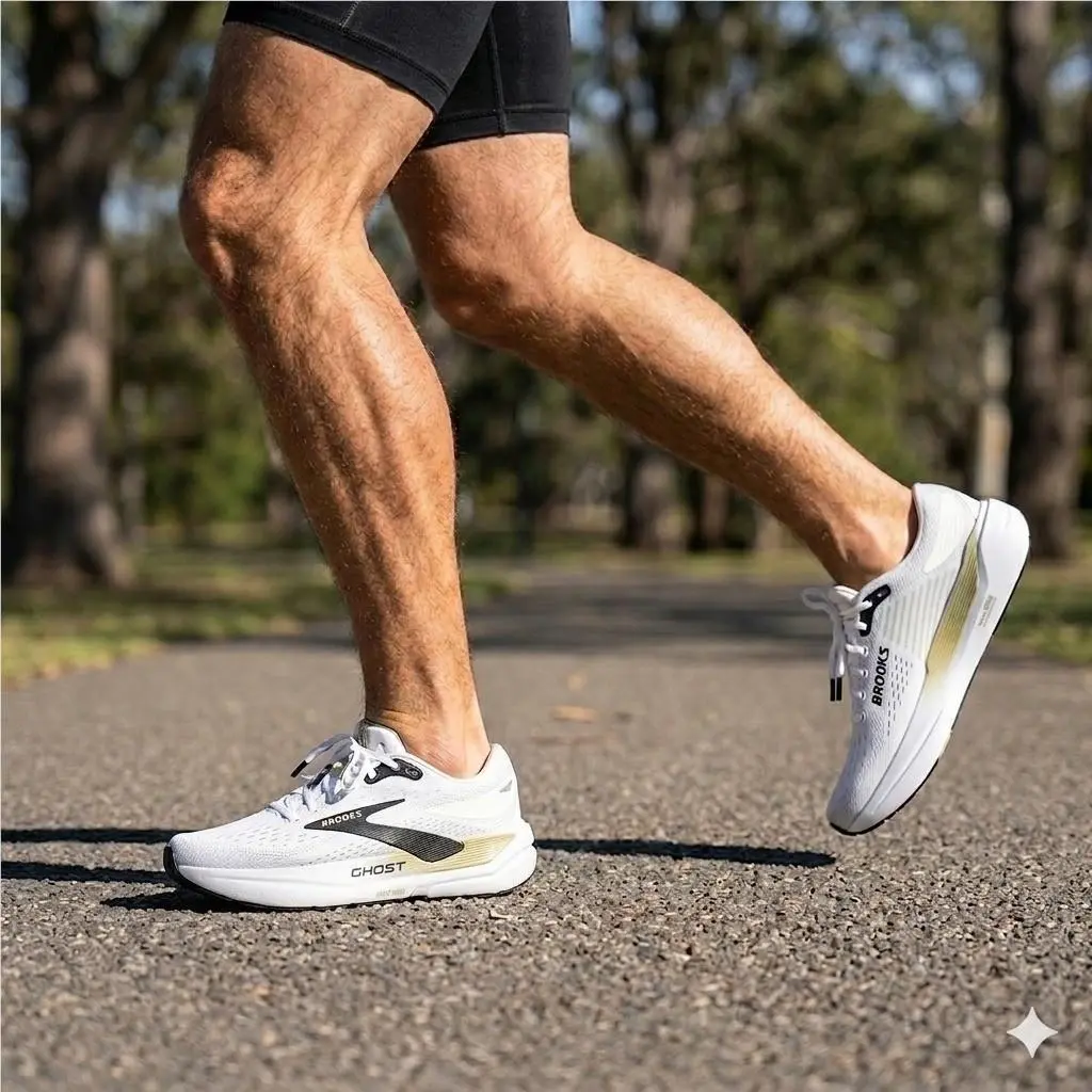 Brooks Ghost Max 3 Men`s 11 Bright White/tea/black Running Shoes