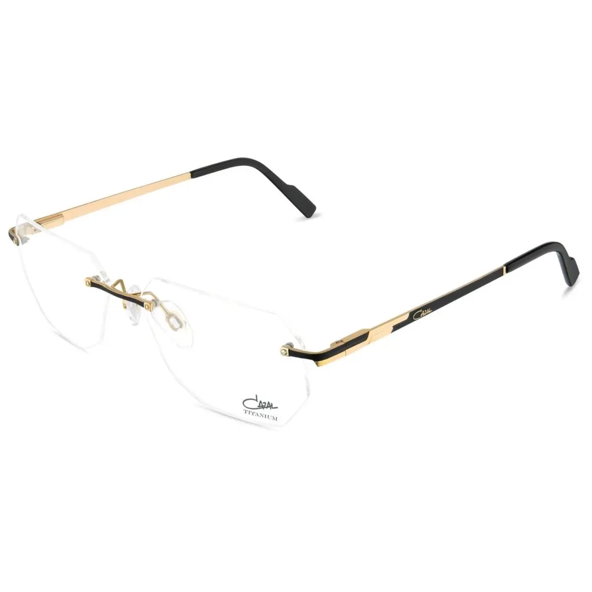 7102 Black Gold 001 Eyeglasses by Cazal
