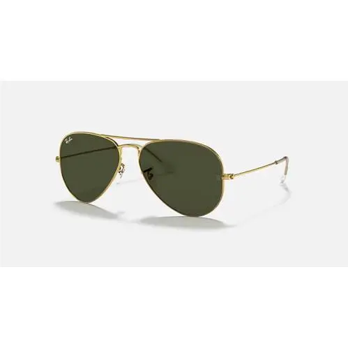 Ray-ban 0RB3025 Aviator Classic Sunglasses- Polished Arista Gold / Green Lens