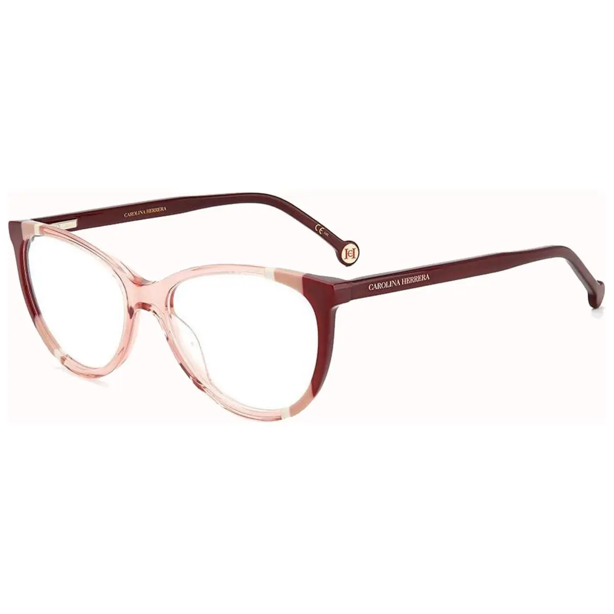 Carolina Herrera Women`s Burgundy Oval Eyeglasses - CH0064-0C19-55