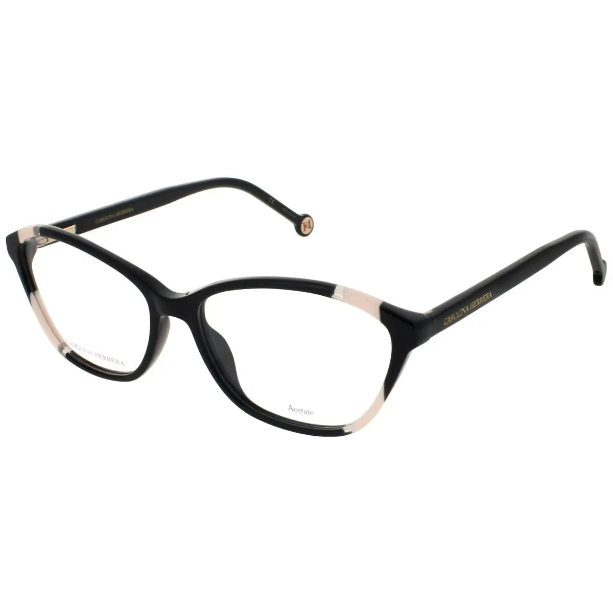 CH Her 0122 0KDX 55 Eyeglasses Black Frame 55 mm by Carolina Herrera