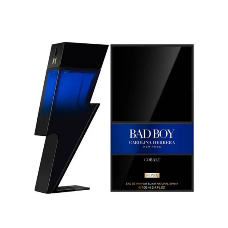 Bad Boy Cobalt Elixir  3.4oz Edp Men`s Box by Carolina Herrera