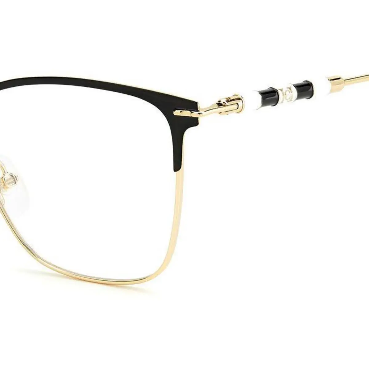 Carolina Herrera CH 0040 Gold Black Rhl Size 54 Eyeglasses