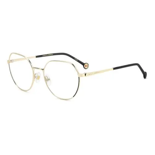 Her 0296 Black Gold 2M2 Size 54 Eyeglasses by Carolina Herrera