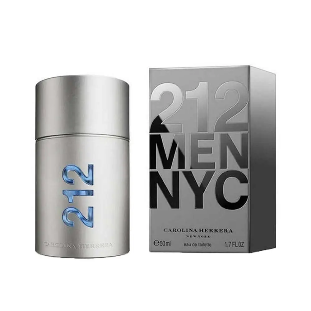 Carolina Herrera 212 Eau de Toilette Men Fresh Woody Scent 1.7 oz Spray