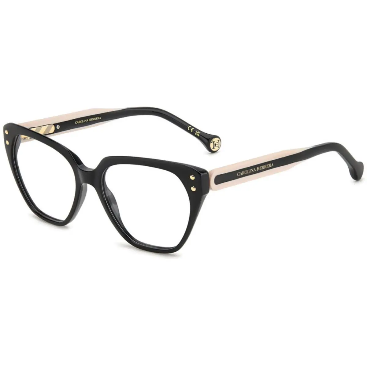 Carolina Herrera Her 0223 Black Pink 3H2 Size 52 Eyeglasses