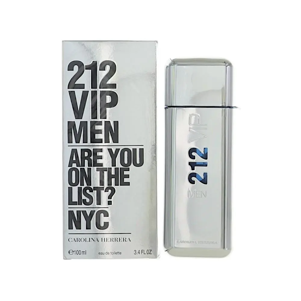 212 Vip 3.40 Oz Eau De Toilette Spray  Box For Men by Carolina Herrera