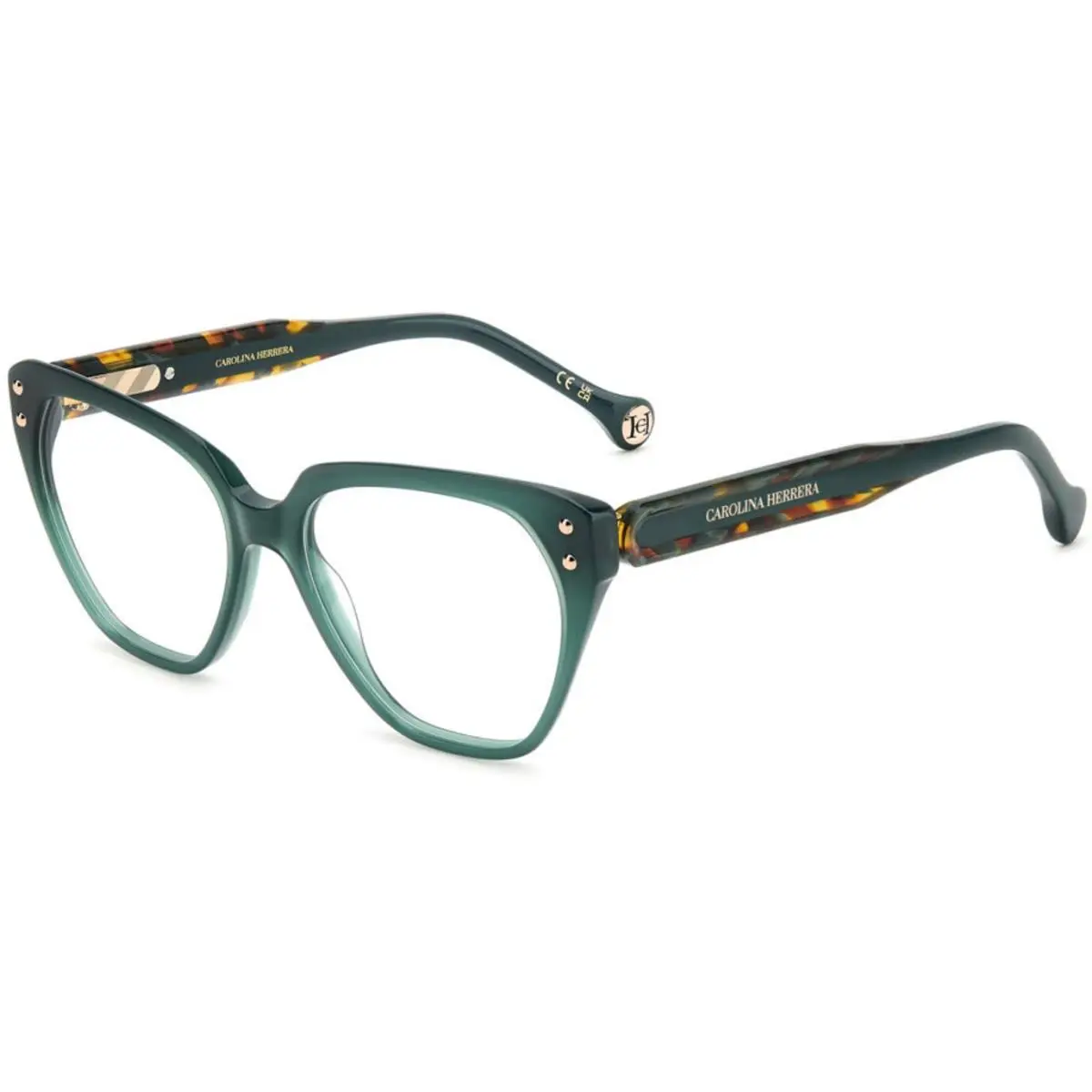 Carolina Herrera Her 0223 Green Havana Ack Size 52 Eyeglasses