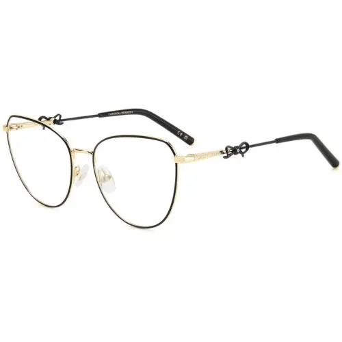 Her 0220 Black Gold 2M2 Size 56 Eyeglasses by Carolina Herrera