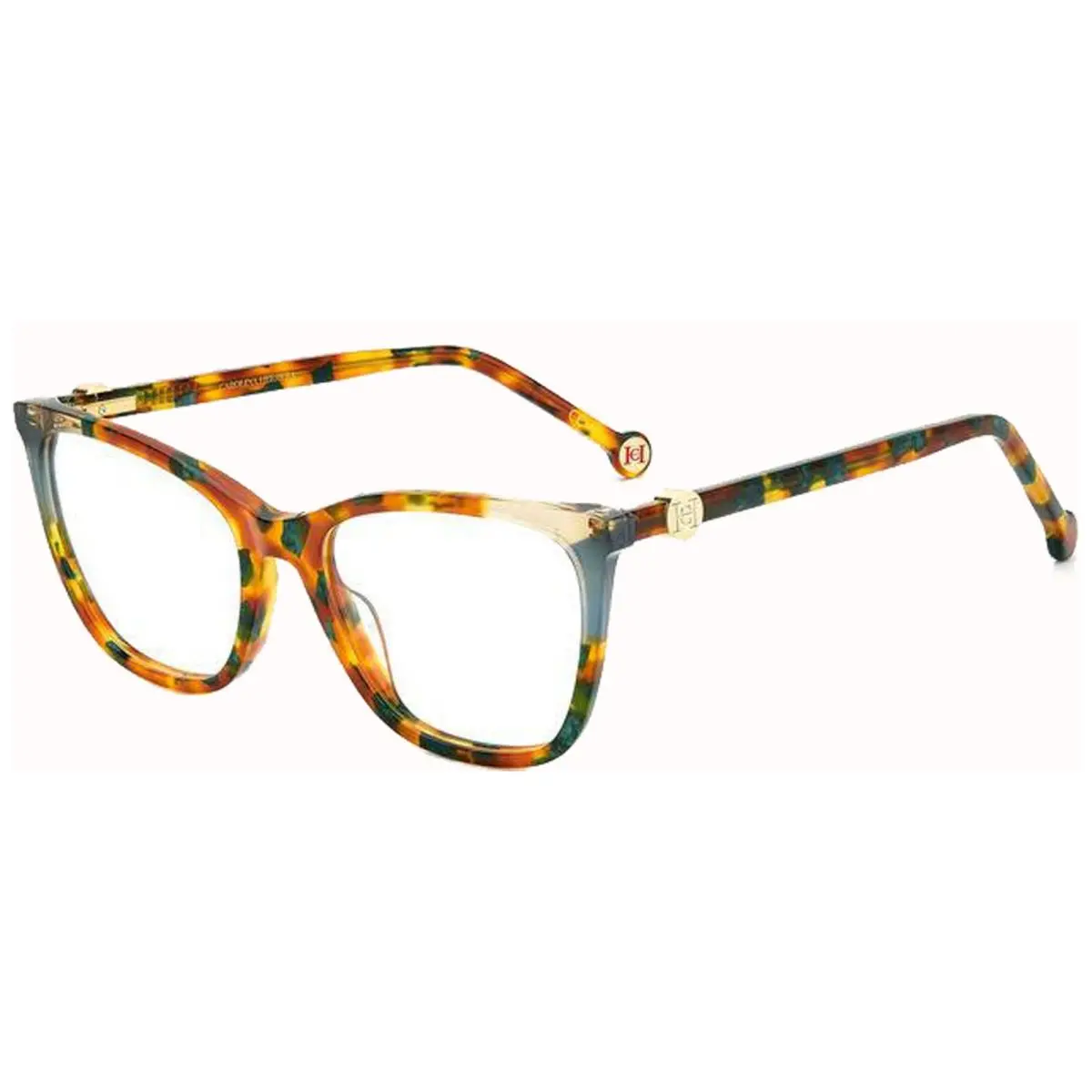 Carolina Herrera Women`s Green Havana Cat Eye Eyeglasses - CH0057-0YJE-53