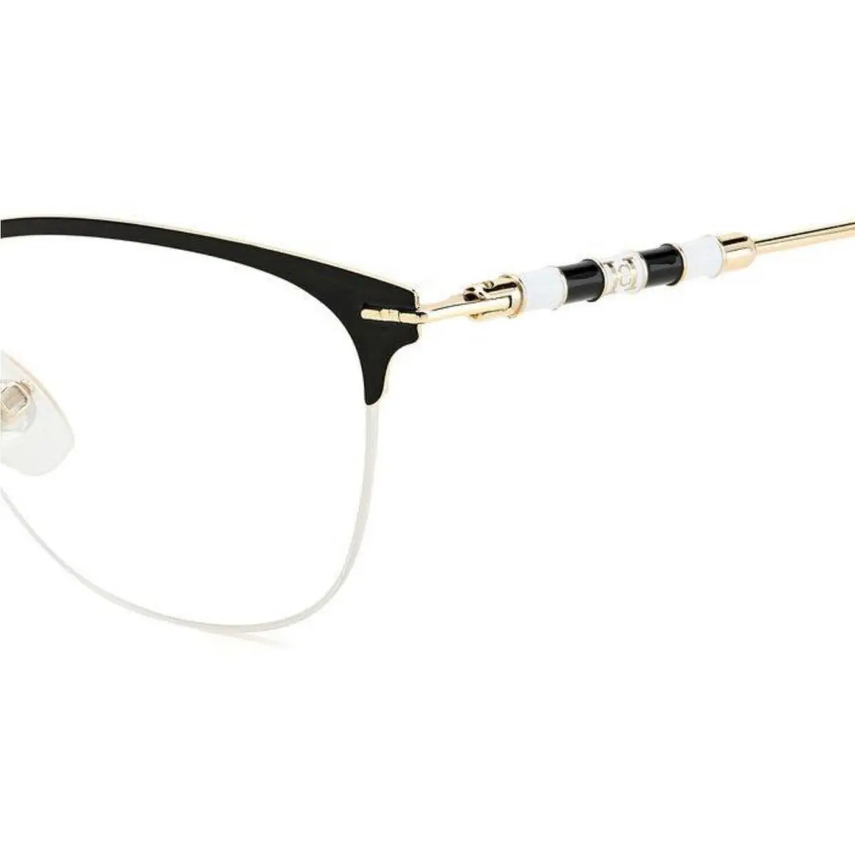 Carolina Herrera CH 0038 Gold Black Rhl Size 54 Eyeglasses