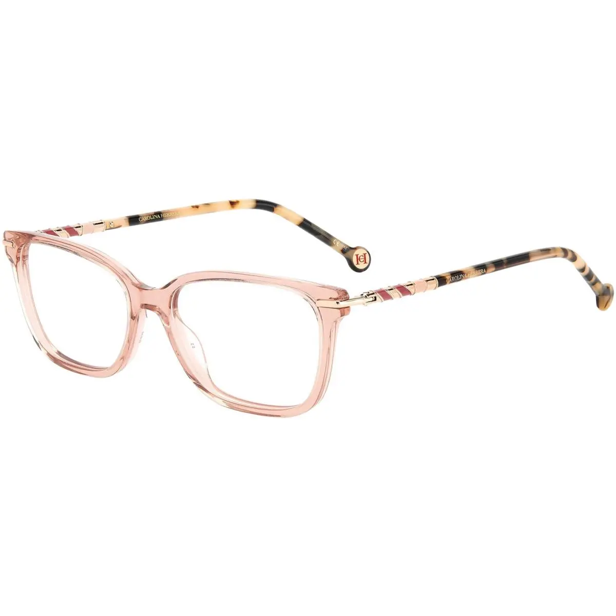 Carolina Herrera Women`s Havana Soft Square Eyeglasses HER0097 0L93