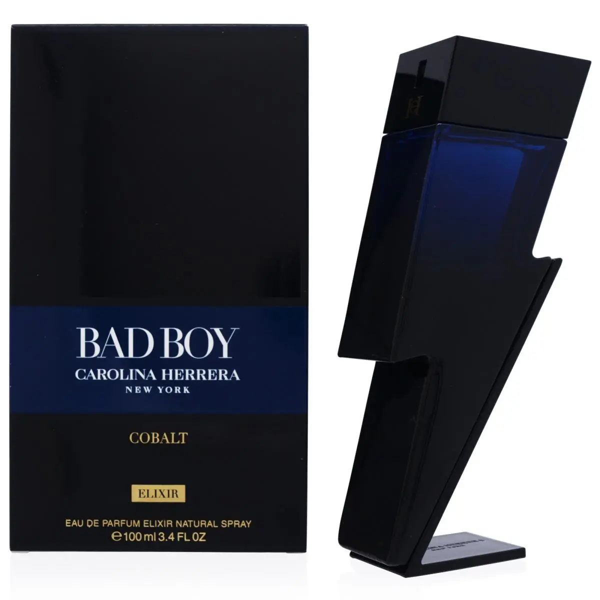 Bad Boy Cobalt Elixir by Carolina Herrera Edp Spray 3.4 Oz For Men