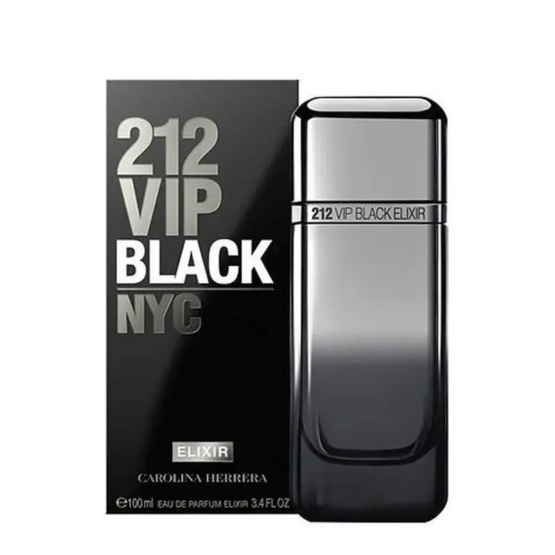 212 Vip Black Elixir  Edp Spray For Men 3.4oz by Carolina Herrera