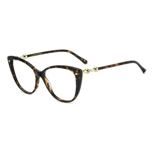 Her 0319 Havana Brown 086 Size 54 Eyeglasses by Carolina Herrera