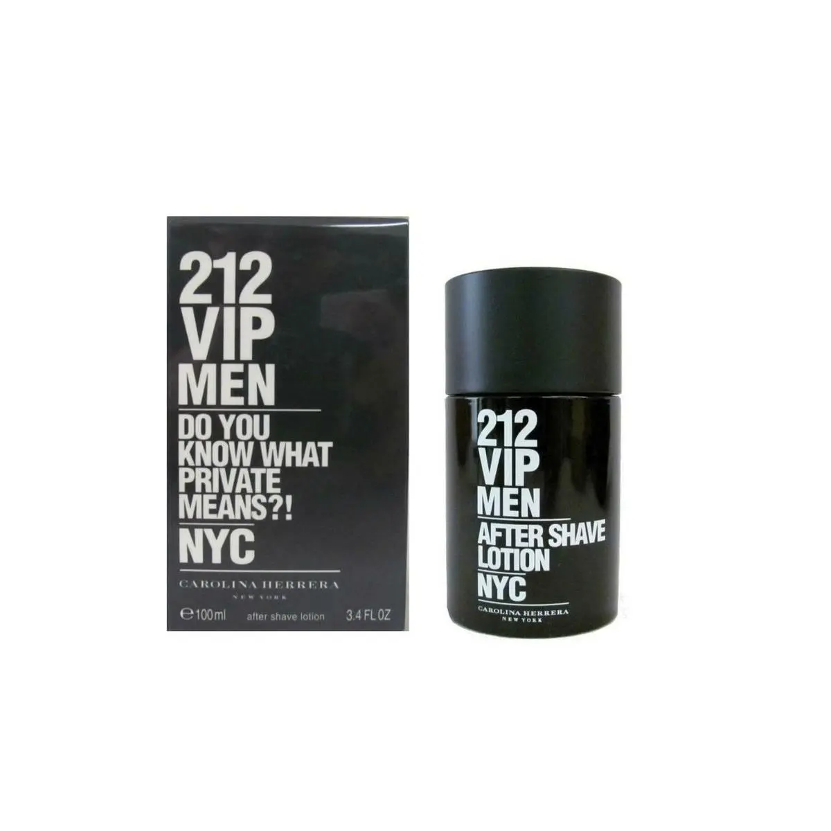 212 Vip Men After Shave Lotion Unbox 3.4/3.3 OZ BY Carolin Herrera