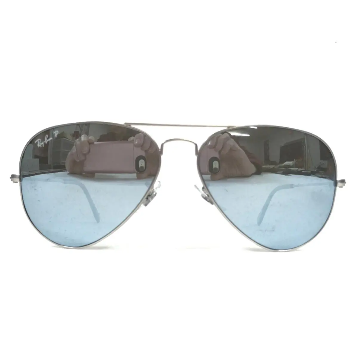 Ray-ban Sunglasses RB3025 Aviator Large Metal 019/W3 Matte Silver w/ Dark Gray