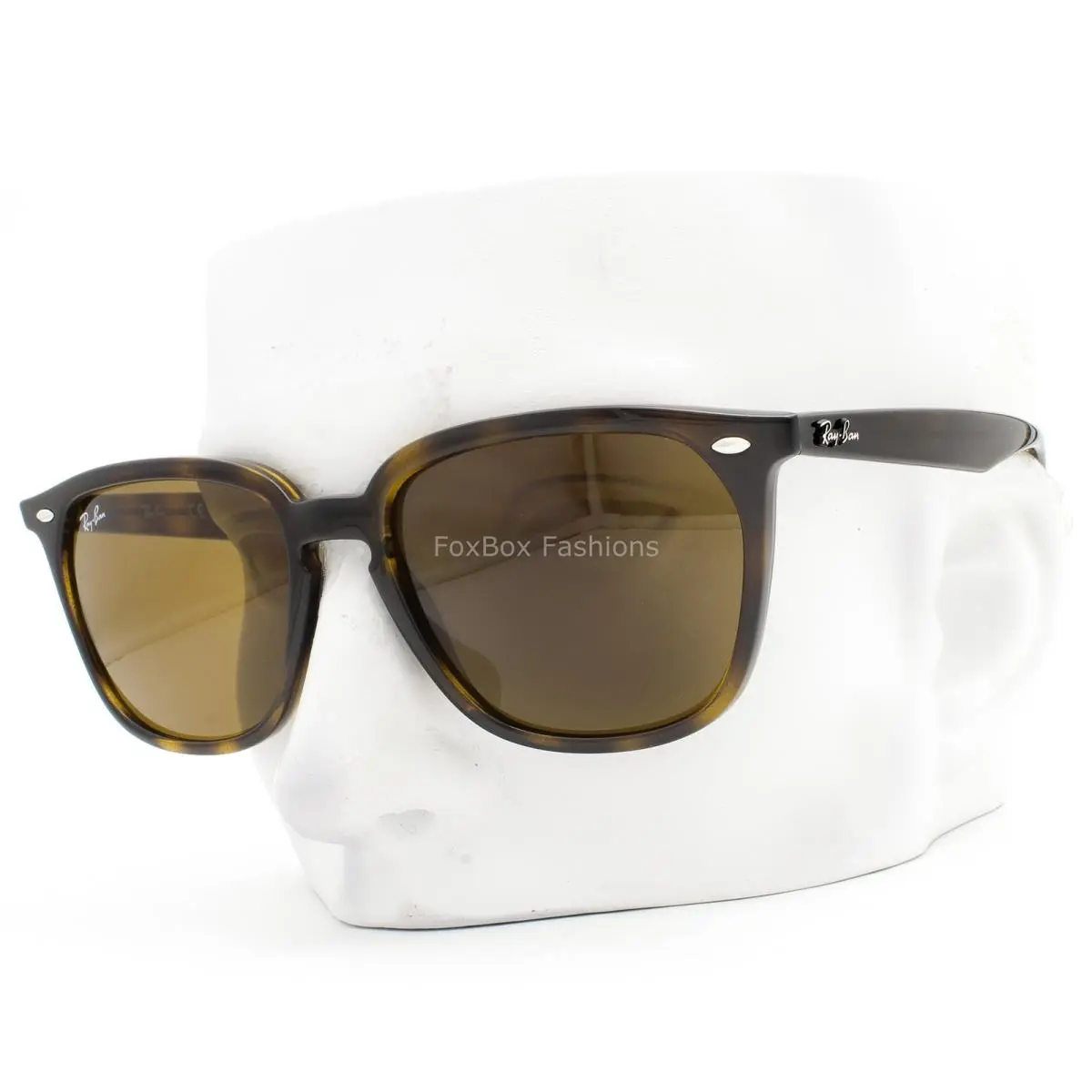 Ray-ban Sunglasses RB 4362 710/73 Polished Brown Havana Brown 55mm with Case