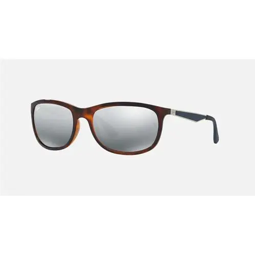 Ray Ban Polished Red Havana Sunglasses Mirror Gradient Grey Lenses RB4267 625788