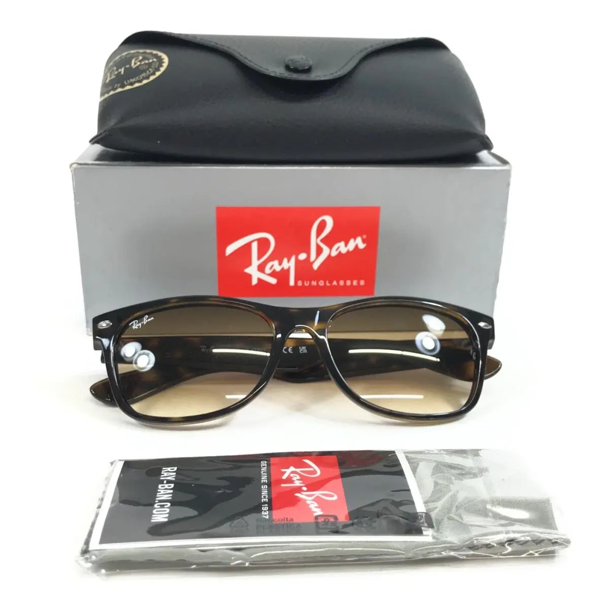 Ray-ban Sunglasses RB2132 Wayfarer 710/51 Light Havana with Brown Grad 55 mm
