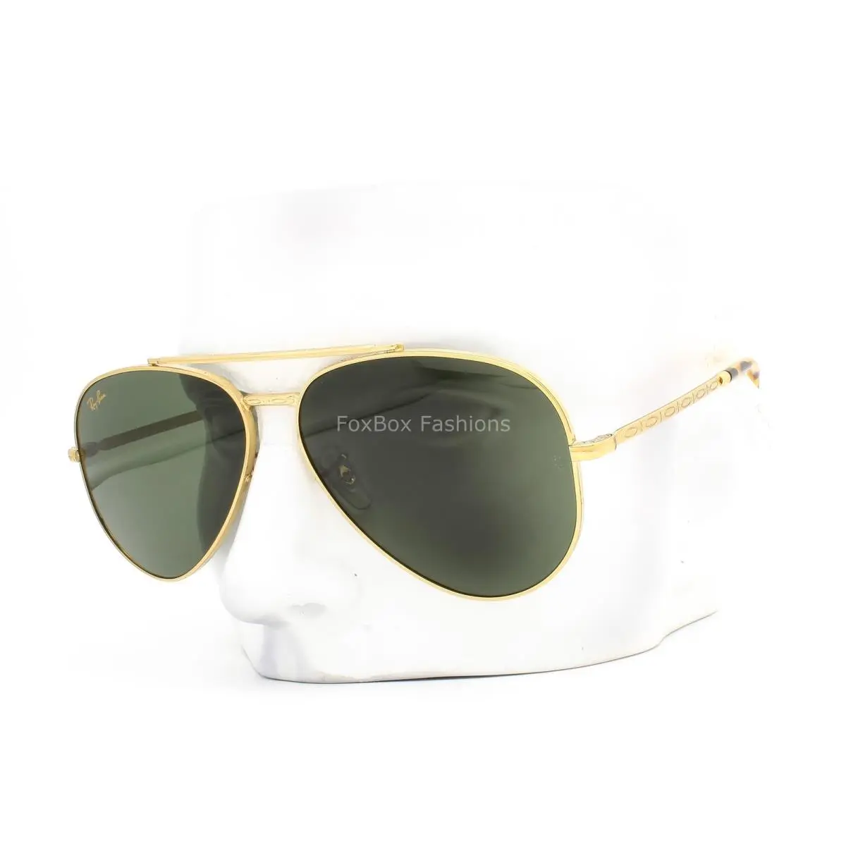 Ray-ban Aviator Sunglasses RB 3625 9196/31 Legend Gold Green 58mm W/case