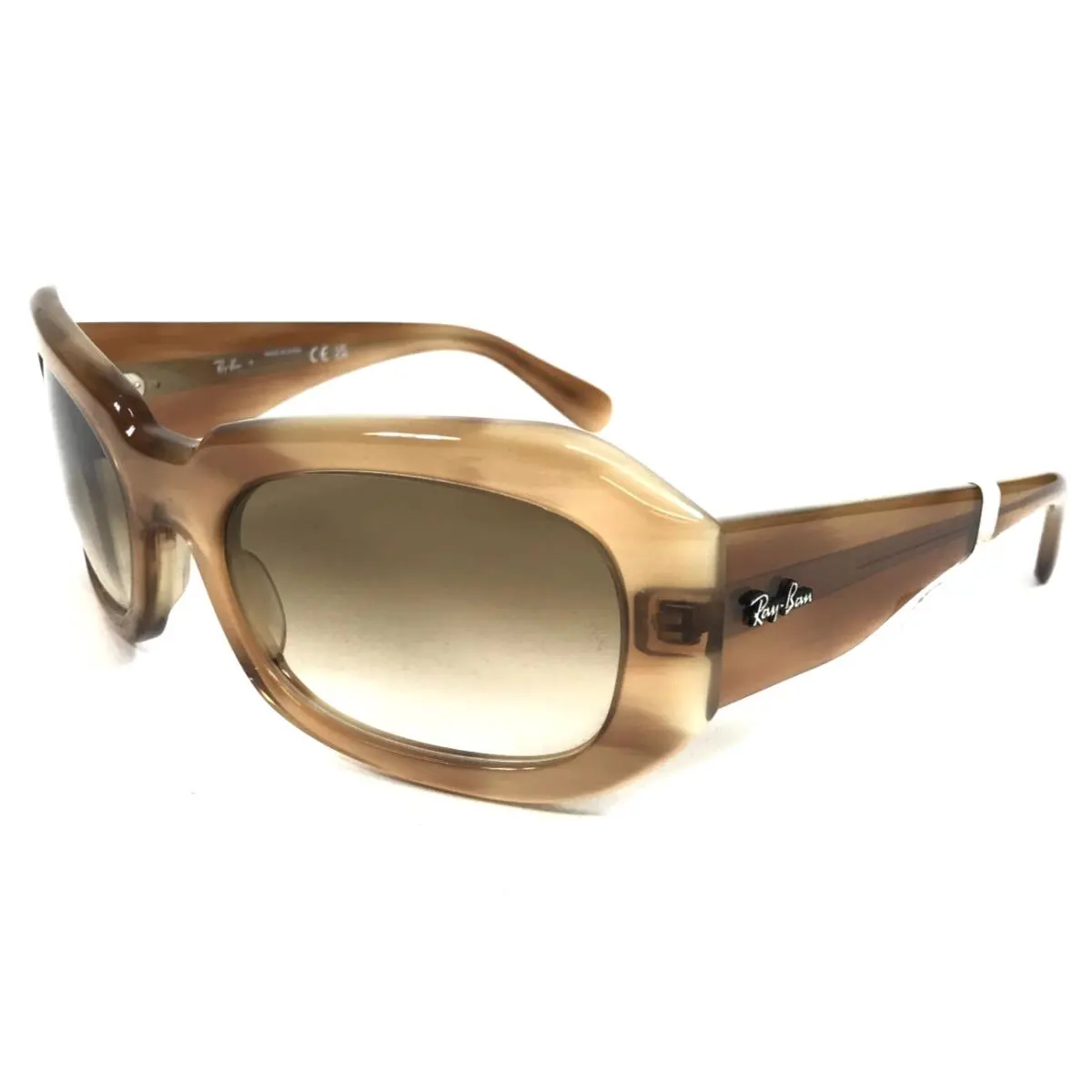 Ray-ban Sunglasses RB2212 Beate 1403/51 Striped Brown with Brown Gradient Lenses