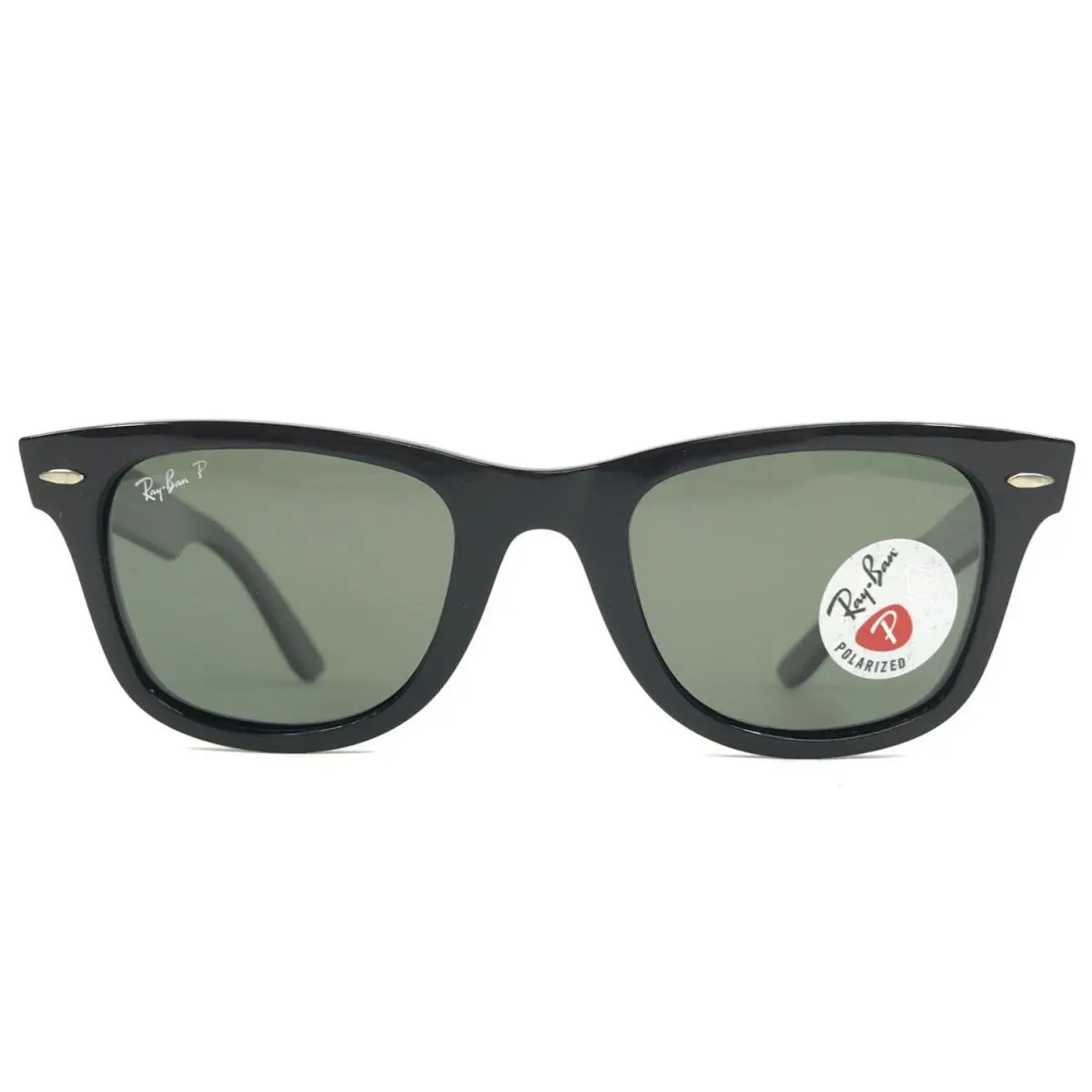 Ray-ban Sunglasses RB2140 Wayfarer 901/58 Black Frames w/ Green Polarized 50 mm