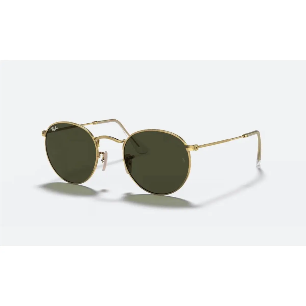 Ray-ban RB3447 Round Metal Gold Sunglasses Green G-15 Lens 50/21/145
