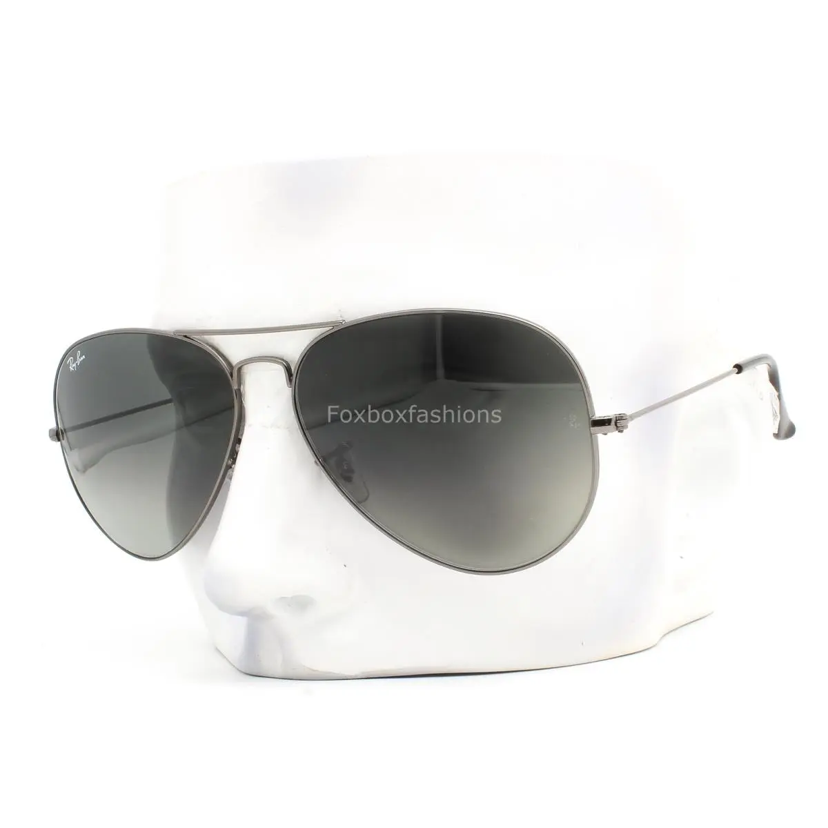 Ray-ban Aviator Sunglasses RB 3025 004/71 Polished Gunmetal Gray 62mm W/case