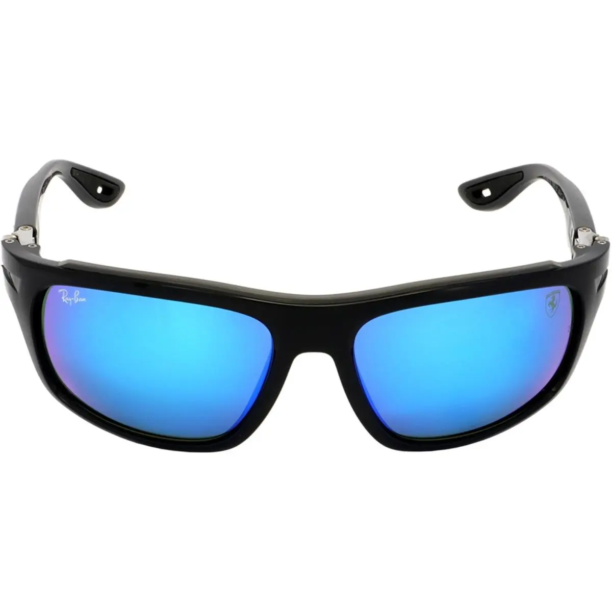 Ray-ban Scuderia Ferrari Collection Black/mirrored Blue 60mm Sunglasses