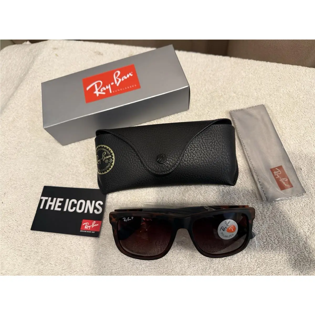 Ray-ban Sunglasses Justin ORB4165 865/T5 Rubber Light Havana Brown Gradient